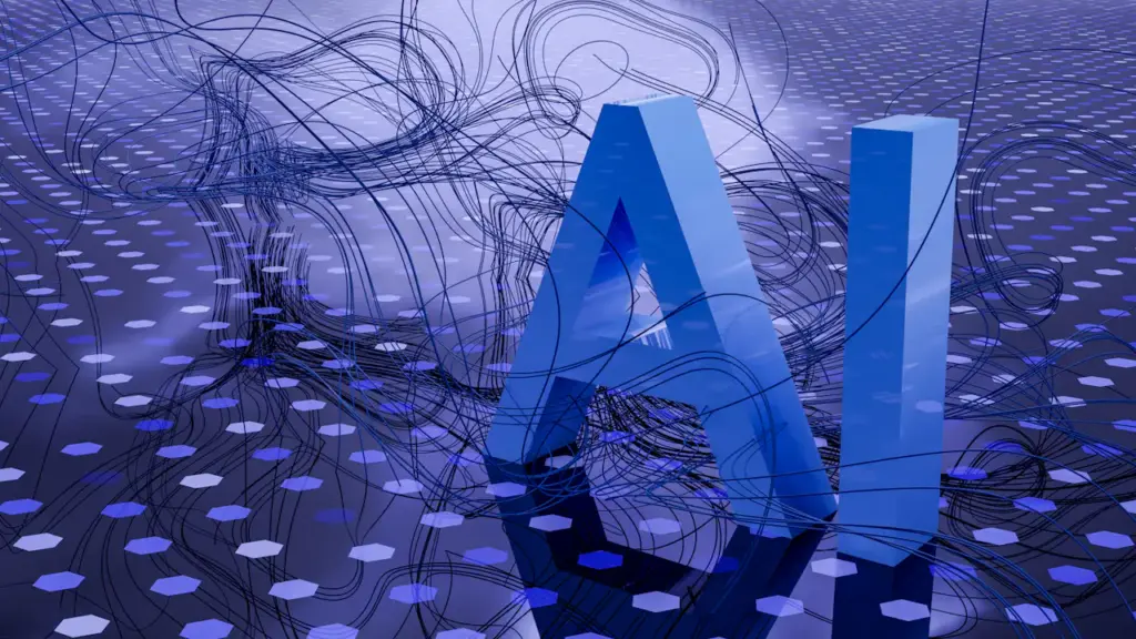 Abstract visualization of a neural network